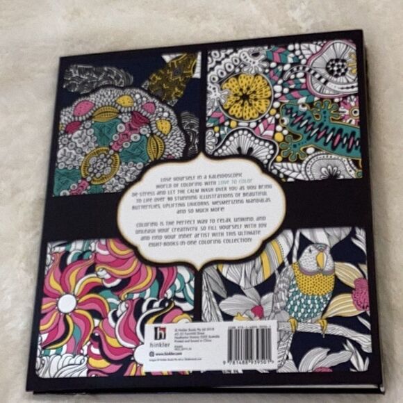Love To Color Kaleidoscope Coloring Book 90 designs Bound Together - Picture 2 of 12